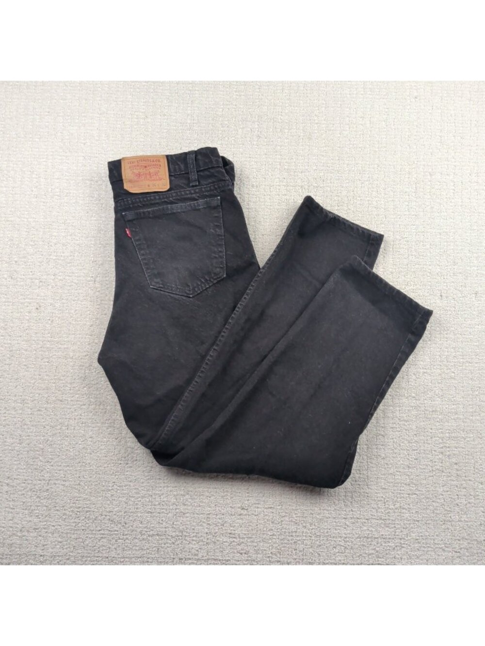 Vintage Levi's 550 Men's Faded Black Jeans W36 L30 1990s Made in Canada Denim